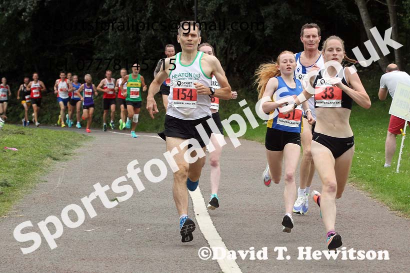 Womens and Mens Over-50s Sunderland 5k (Inc. NE and NCAA Champs), Silksworth, Sunderland, Thursday, July 22nd. Photo: David T. Hewitson/Sports for All Pics